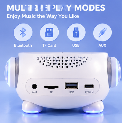 🚀 CKRIVIAN® Kids Karaoke Machine – Wireless Mic, Starry Projector & Animated LED Emoji Lights