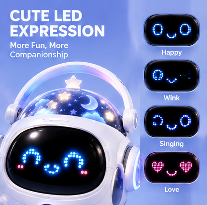 🚀 CKRIVIAN® Kids Karaoke Machine – Wireless Mic, Starry Projector & Animated LED Emoji Lights