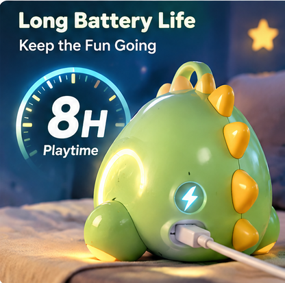 🦖 CKRIVIAN® Dino Kids Karaoke Machine – Dual Wireless Mics, Bluetooth 5.3 & LED Light Show
